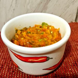 Savory Roasted Salsa And Leek Jam