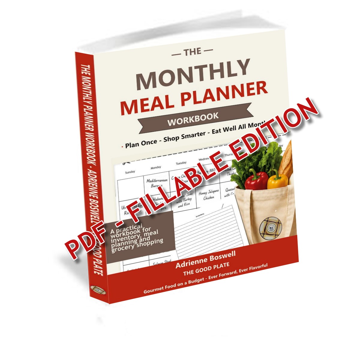 Fillable The Monthly Meal Plan Workbook – PDF edition